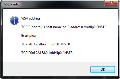 VISA window