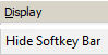 Hide Softkey Bar