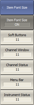 Item Font Size