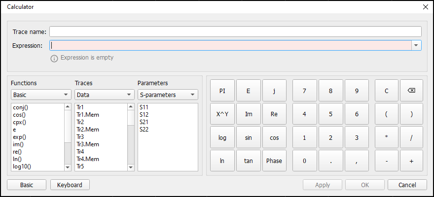 Advanced Calculator Window