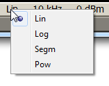 Sweep type setting