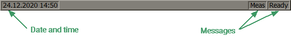 Instrument Status Bar